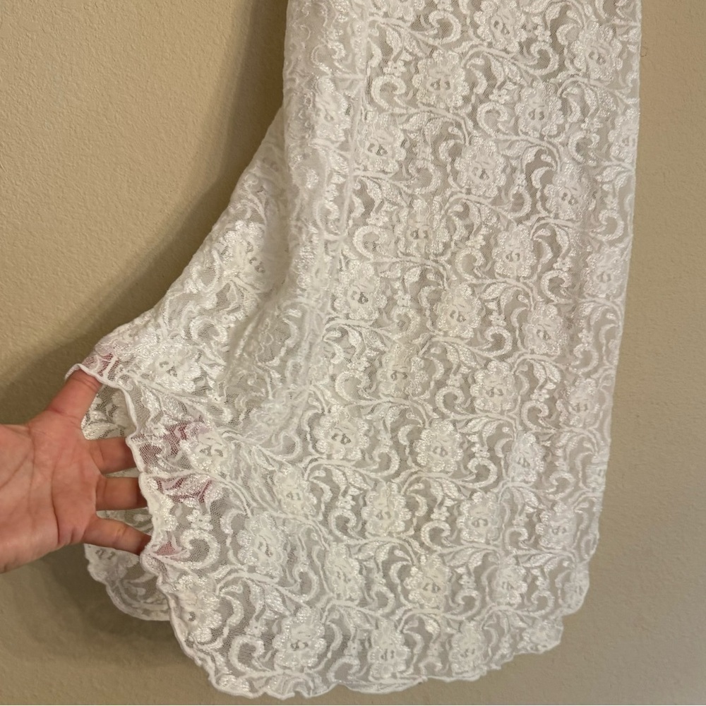 Vintage Cinema Etoile Lace Camisole Beaded Sheer Lingerie Size S - Picture 9 of 15